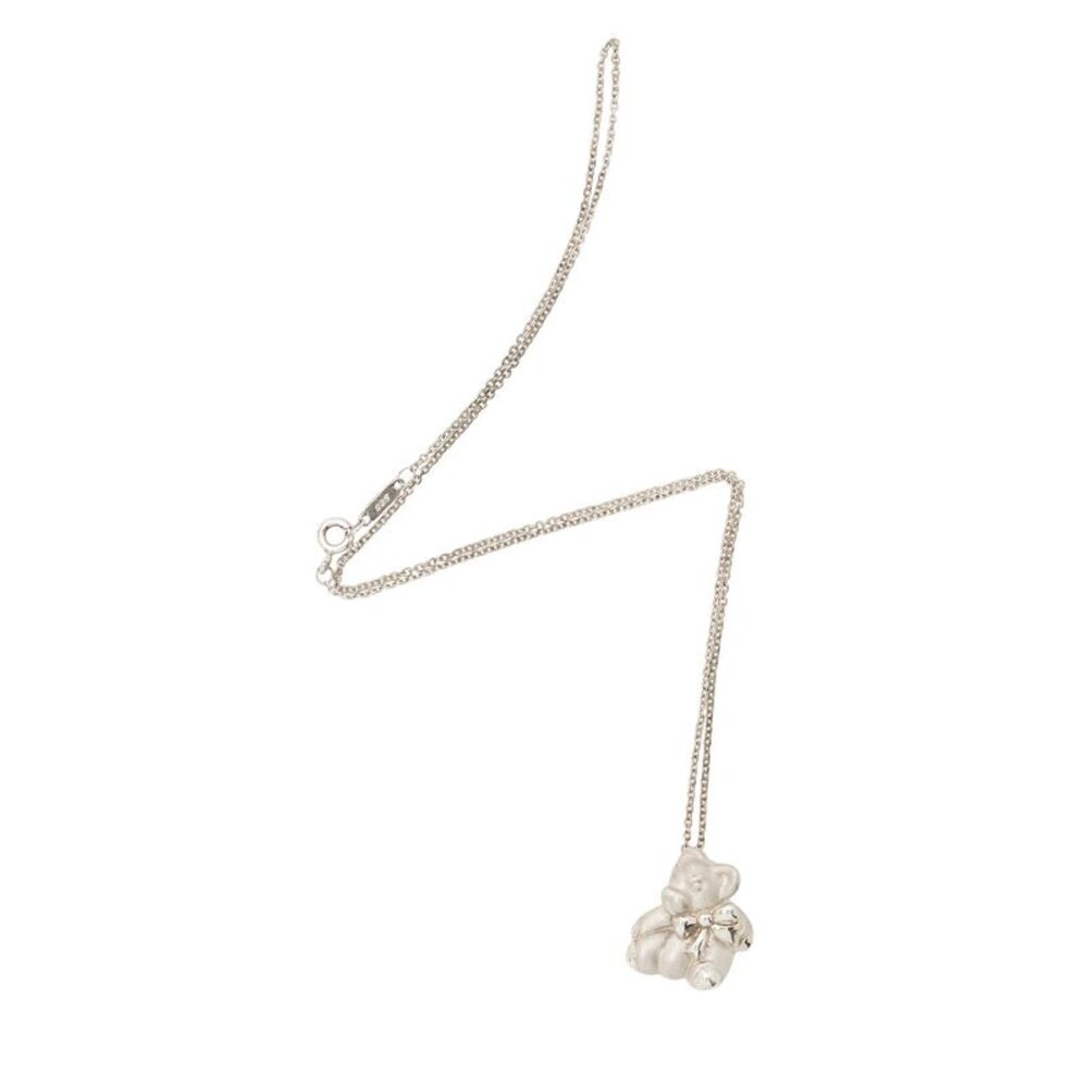 Tiffany & Co. Sterling Silver Teddy Bear Necklace